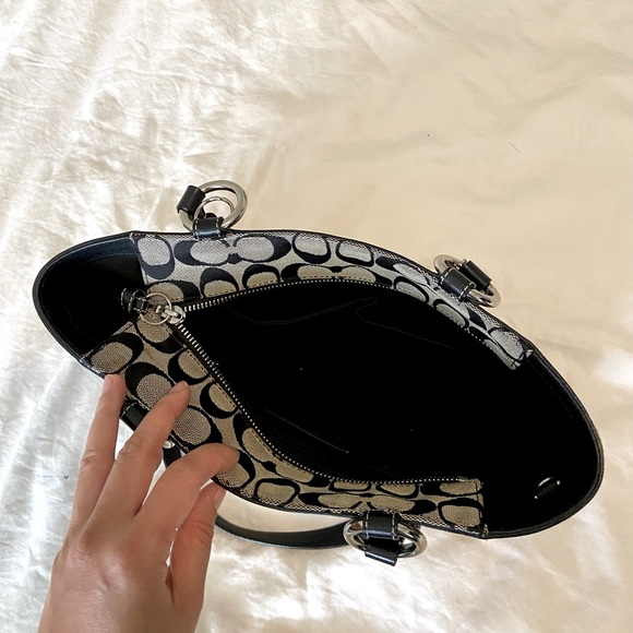 Coach monogram and suede bag - Picture 4 of 4